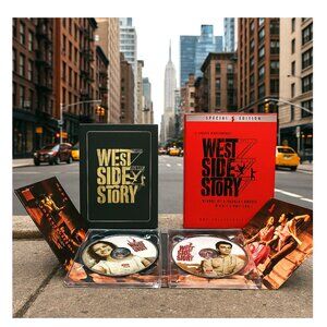West Side Story 2 DVD Set With Book Classic Film 1961 Broadway Play NYC